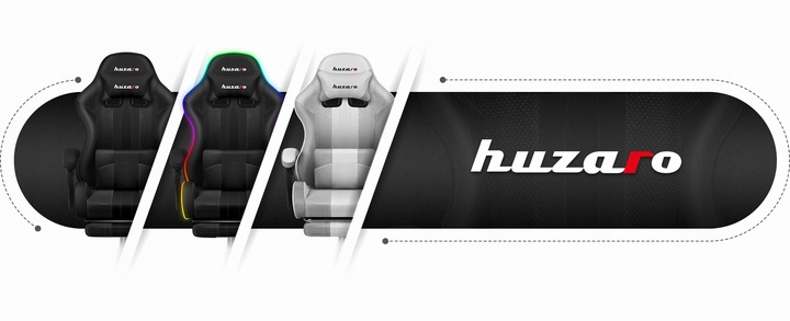 Fotel gamingowy gracza PODNÓŻEK regulowane oparcie HUZARO Force 4.7 Carbon