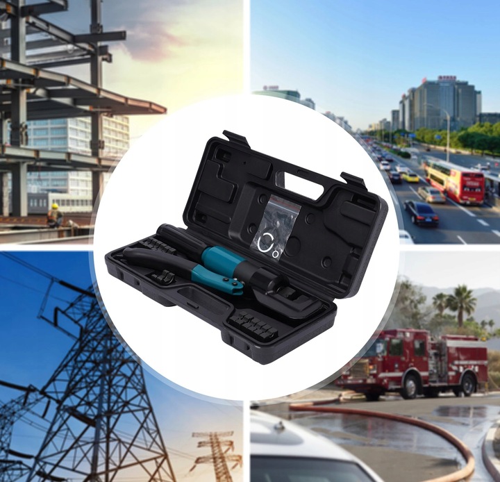 ZACISKARKA HYDRAULICZNA PRASKA DO KABLI PRZEWODÓW MATRYCE 4-70 MM