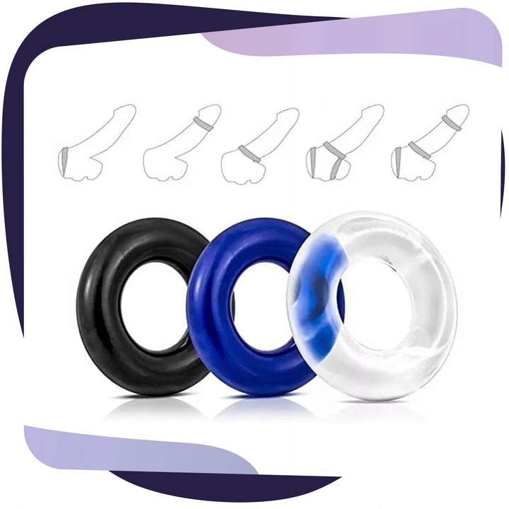 ŻEL INTYMNY LUBRYKANT nawilżający 200ml + ringi PIERŚCIENIE EREKCYJNE 3w1