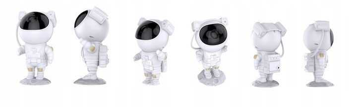 PROJEKTOR GWIAZD ASTRONAUTA Lampka Nocna Rzutnik Dla Dzieci Led LASER PILOT