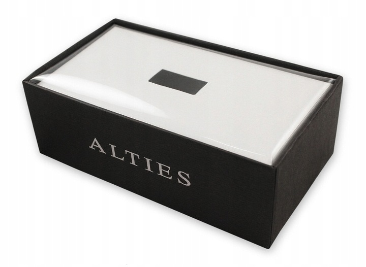 Mucha Męska z Poszetką w Zestawie - Alties - Trawiasta Zieleń, Wzór