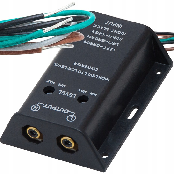 KONWERTER POZIOMU SYGNAŁU AUDIO RCA HIGH LOW