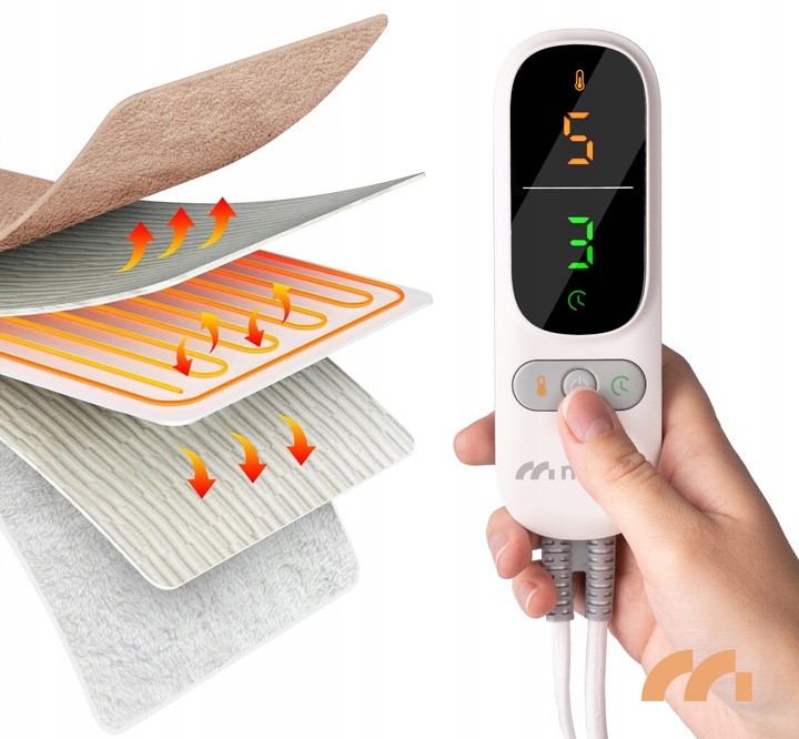 KOC ELEKTRYCZNY GRZEWCZY DUŻY MIĘKKI REGULACJA TIMER NA PILOTA MATA