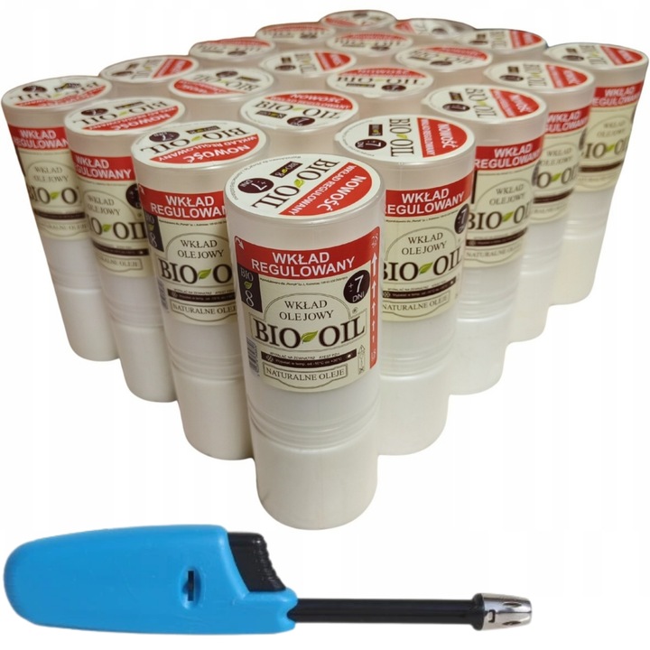 Wkłady Do Zniczy Olejowe 20szt znicze 170h 7Dni BIO 8