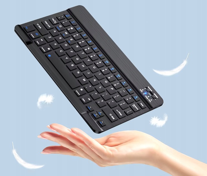 KLAWIATURA BEZPREZEWODOWA BLUETOOTH 5.0 SMART iOS ANDROID TABLET LAPTOP