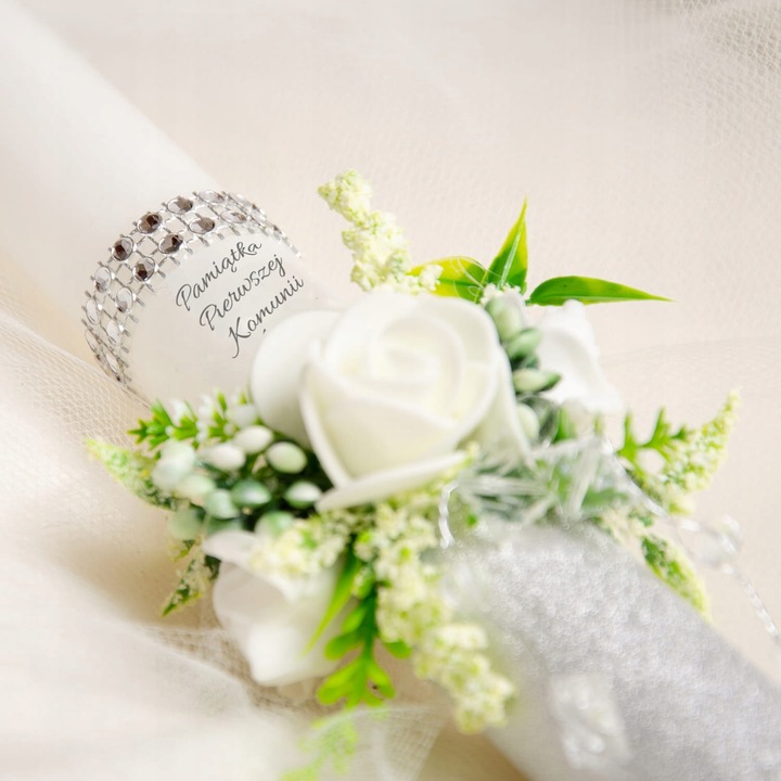 Świeca do I Komunii Świętej ręcznie zdobiona Uniwersalna SK-20KU