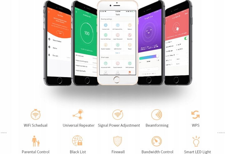 Router Tenda AC10 Dualband 2,4GHz/5GHz, AC1200, Gi