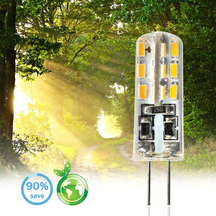 10x Żarówka LED KAPSUŁKA MINI G4 2W = 20W 3000K CIEPŁA BARWA 12V LUMILED