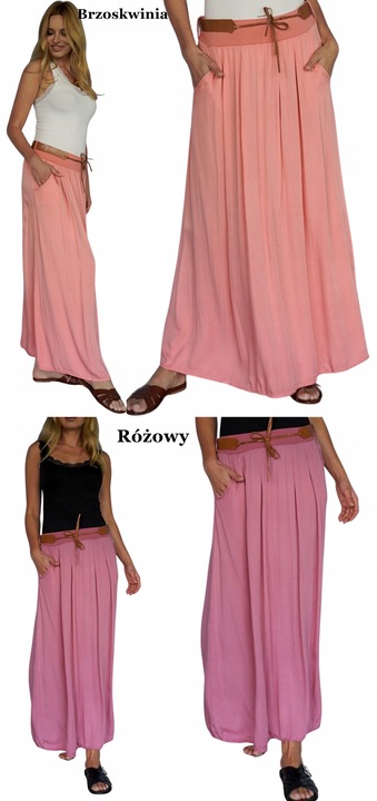 ZWIEWNA DŁUGA SPÓDNICA MAXI DO KOSTEK BOHO ! S,M,L