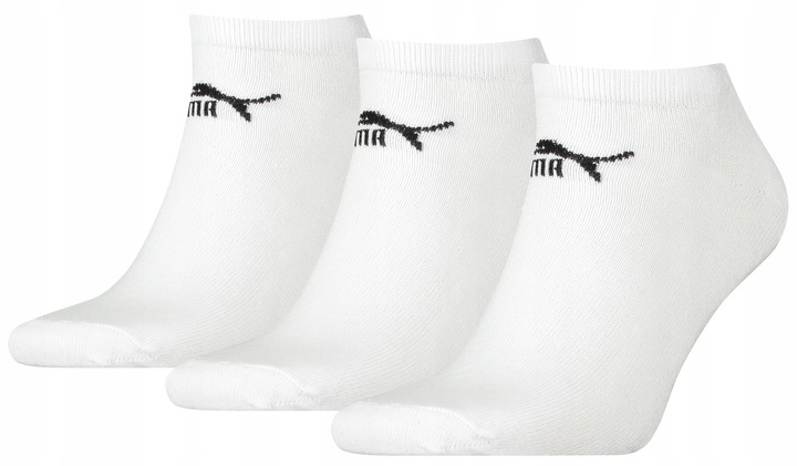 PUMA SKARPETY STOPKI 3 PARY BIAŁE 43-46