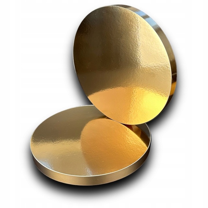 Podkład pod tort STYRODUR ZŁOTY 40 cm TWARDY ZŁOTY BOK Gruby CakeDecor