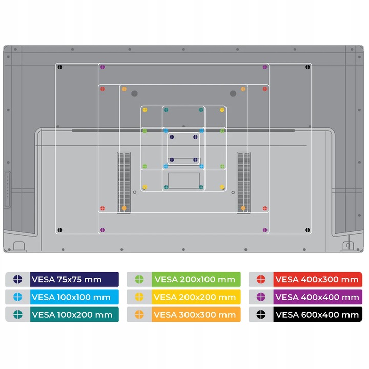 Podstawka uchwyt noga monitora LCD 12-27" VESA