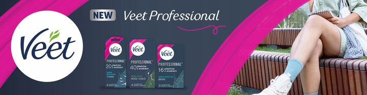 VEET Plastry z woskiem do depilacji twarzy 20 szt Masło Shea wyciąg z jagód