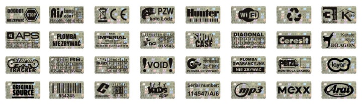 NH-210 - 20x10mm HOLOGRAM PLOMBA SECURITY VOID