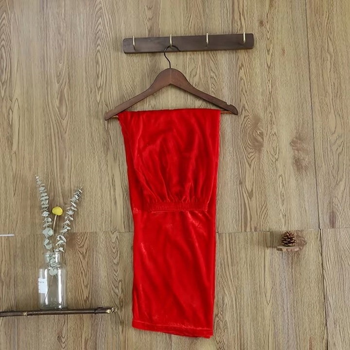 Strój Mikołaja Gwiazdora Kostium Welurowy Zestaw XXL 6 Elementów