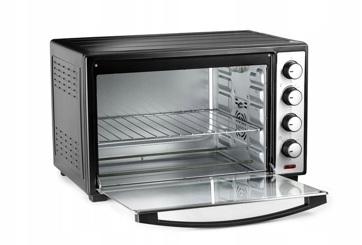 PIEKARNIK ELEKTRYCZNY 48L TERMOOBIEG ROŻNO GRILL WOLNOSTOJĄCY MINI