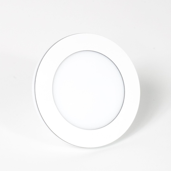 Oświetlenie schodowe oprawa lampka schodowa LED 230V okrągła biała Skinder