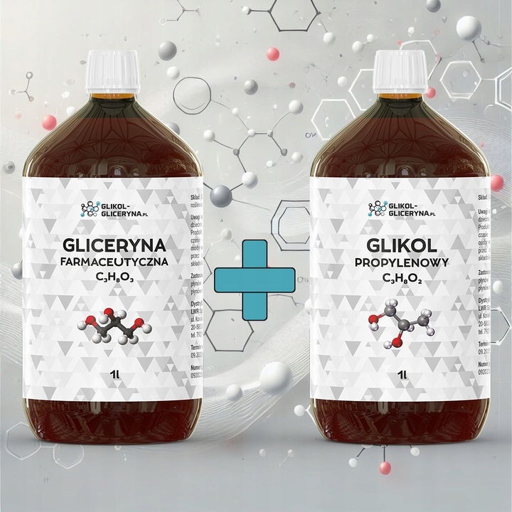 Zestaw Gliceryna VG 99,5% + Glikol PG 99,9% 1L + 1L