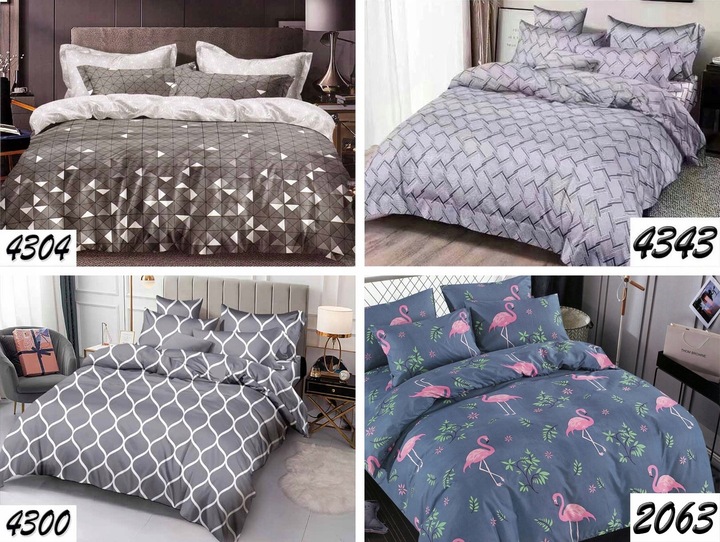 KOMPLET POŚCIELI BAWEŁNIANA 140x200 BAWEŁNA NOWOCZESNA DWUSTRONNA WZORY 3D