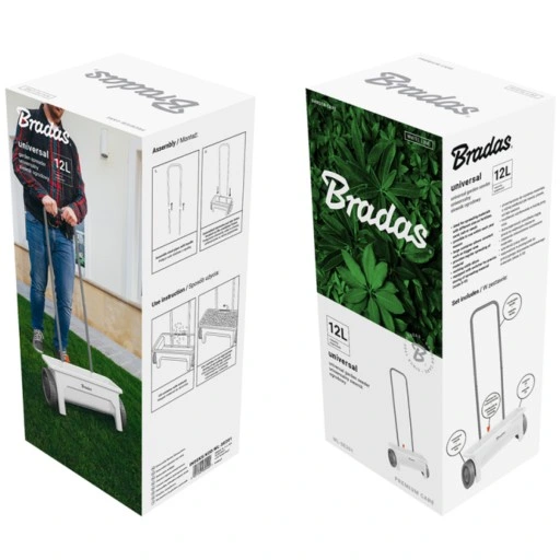 Siewnik Ogrodowy do Nawozów Trawy Uniwersalny Rozsiewacz Rozrzutnik 12L