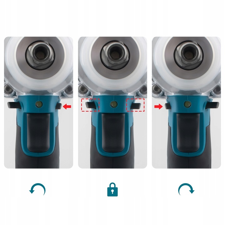 Bezszczotkowy klucz/wkrętarka udarowa 3 w 1 - akumulator, bateria i