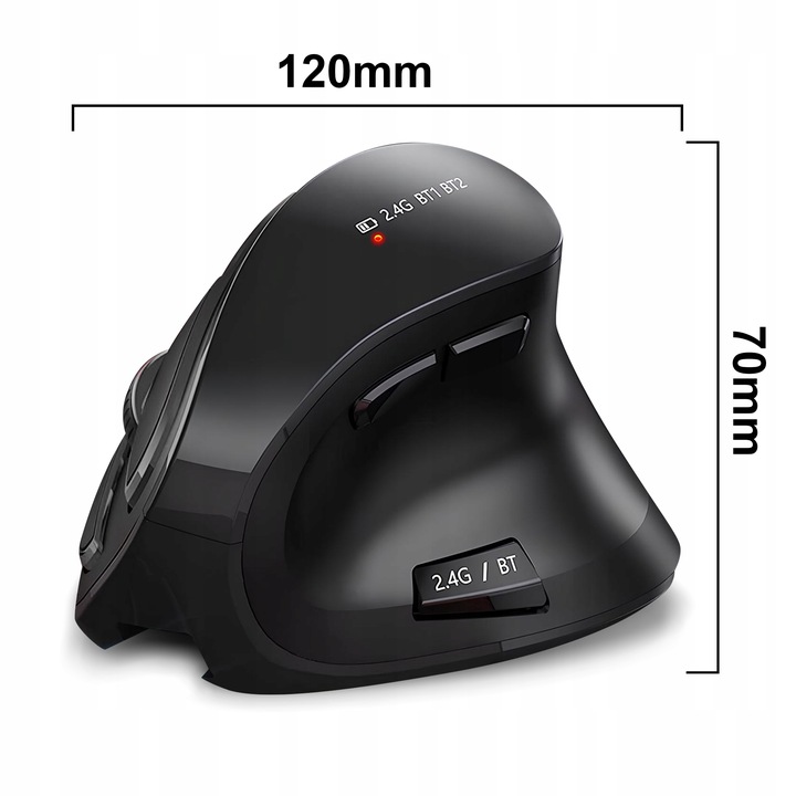 Myszka wertykalna RENEW FORCE pionowa MYSZ bezprzewodowa WiFi Bluetooth PRO