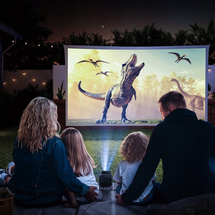 PROJEKTOR RZUTNIK HY320 PRO 4K PRZENOŚNY ANDROID13 LED 1080P WIFI SMART TV