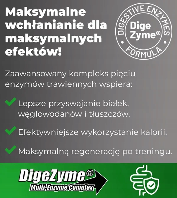 ODŻYWKA NA SIŁE I MASĘ 8 w 1 - Gainer z dodatkiem białka, kreatyny,