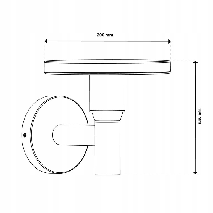 Lampa Ogrodowa LED Zewnętrzna Kinkiet Elewacyjny Ścienny 12W 3 BARWY