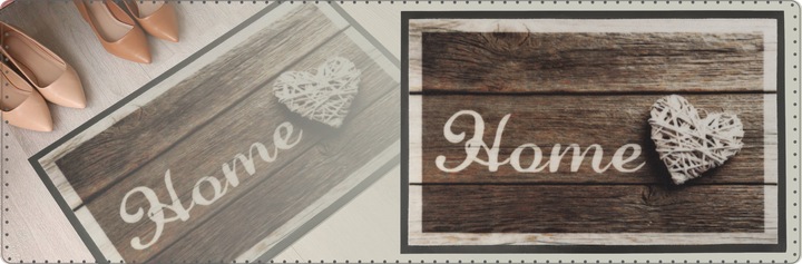 WYCIERACZKA WEJŚCIOWA POD DRZWI z NADRUKIEM HOME 50x80 cm BARDZO SOLIDNA