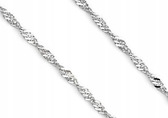 ŁAŃCUSZEK SREBRNY DAMSKI 925 NASZYJNIK SREBRNY SINGAPUR SREBRO 925