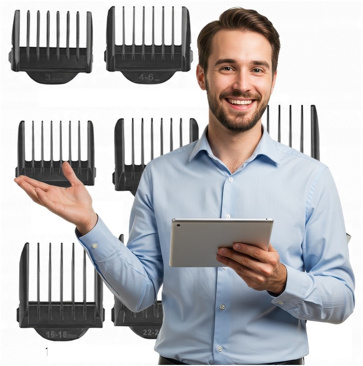 MASZYNKA DO STRZYŻENIA TRYMER DO BRODY CIAŁA BEZPRZEWODOWA WODOODPORNA