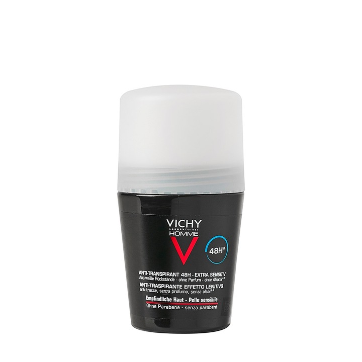 Vichy Extra Sensitiv Antyperspirant Dla Mężczyzn Roll On 48H.