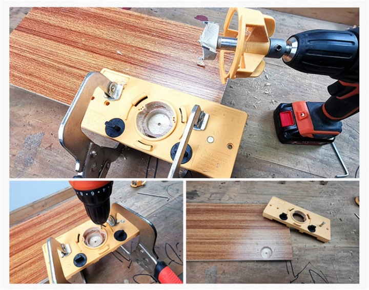 SZABLON DO WIERCENIA OTWORÓW POD ZAWIASY KIELICHOWE WYCINAK OTWORÓW 15