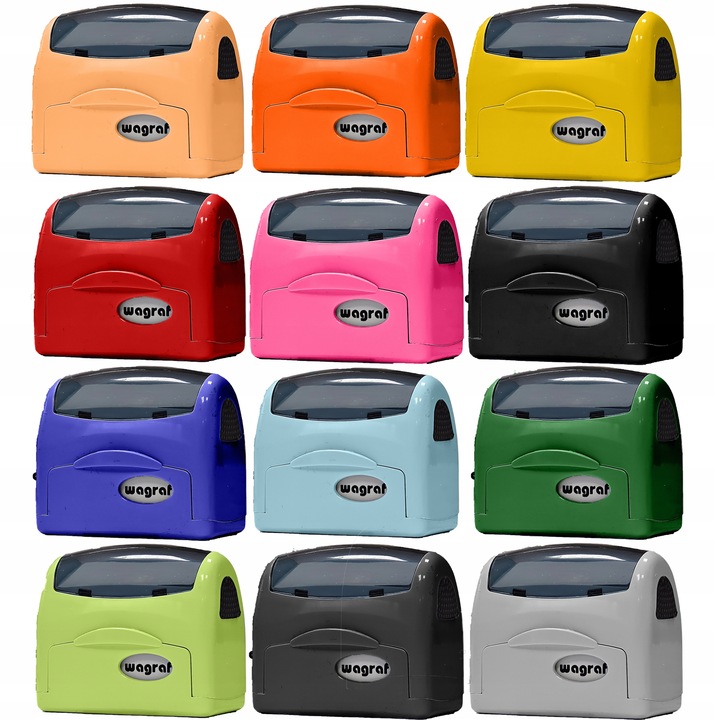 Wagraf A4 PIECZĄTKA do 8 wersów - 12 kolorów obudowy