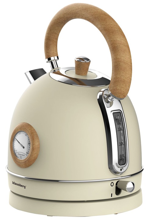 Czajnik elektryczny 1,8L Klausberg KB-7906 RETRO z Termometrem Beżowy