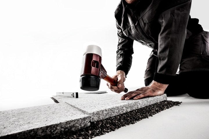 SIMPLEX 80 MŁOTEK BRUKARSKI 80mm GUMA - GUMA 3,2kg