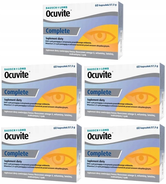 Ocuvite Complete Wsparcie Prawidłowego Widzenia 60 Kapsułek