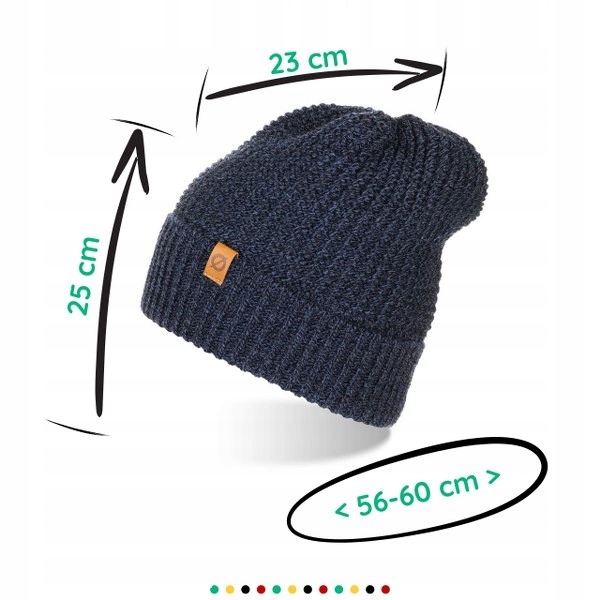 Męska czapka zimowa Brødrene cz14 granatowa 9932