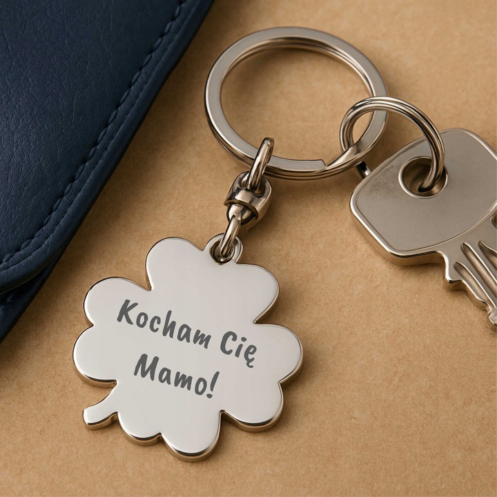 BRELOK KONICZYNKA DZIEŃ MAMY DO KLUCZY Z WŁASNYM TRWAŁYM NAPISEM GRAWEREM