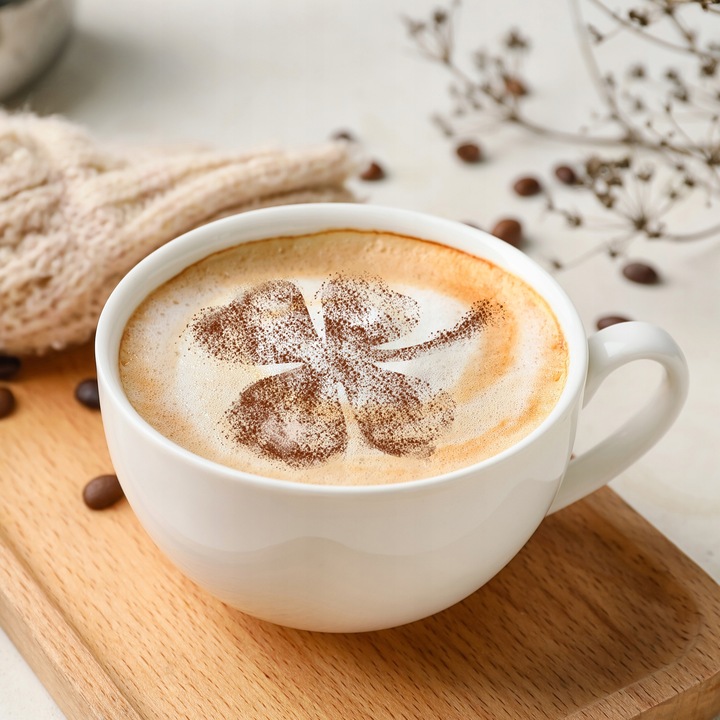 Szablony do Dekoracji KAWY i CIASTEK 7 i 11cm Wielorazowe 14 szt. KAWA