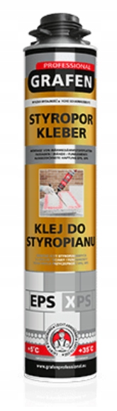 Klej do styropianu EPS XPS GRAFEN PROFFESIONAL PIANOKLEJ 840g