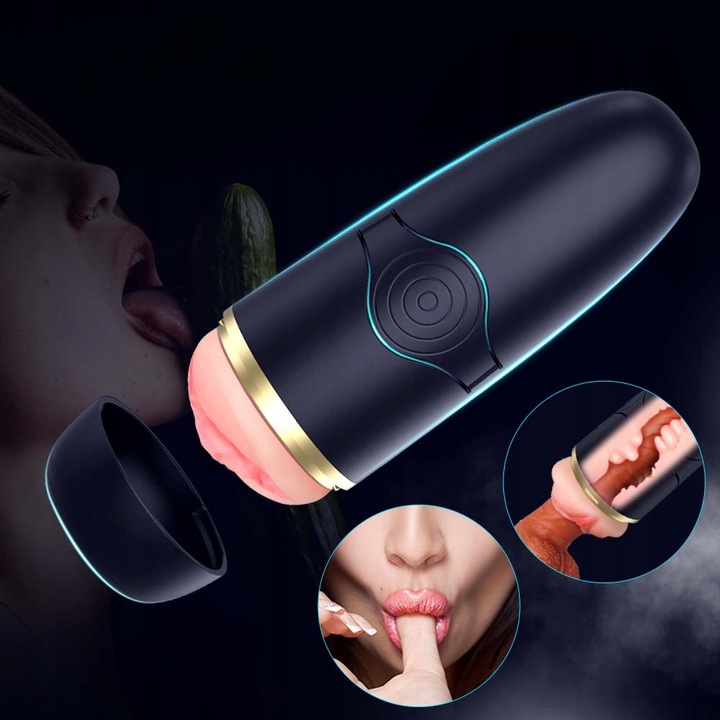 Realistyczne wibracje Męski masturbator Automatyczny 3D POCHWA
