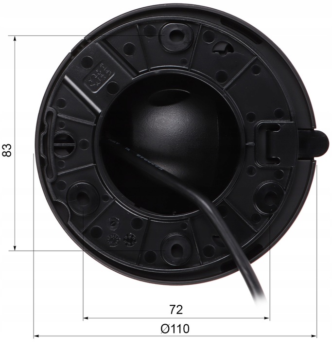 Kamera IP Dahua IPC-HDW1439V-A-IL BLACK 4MPX 2K+ ZEWNĘTRZNA IR LED