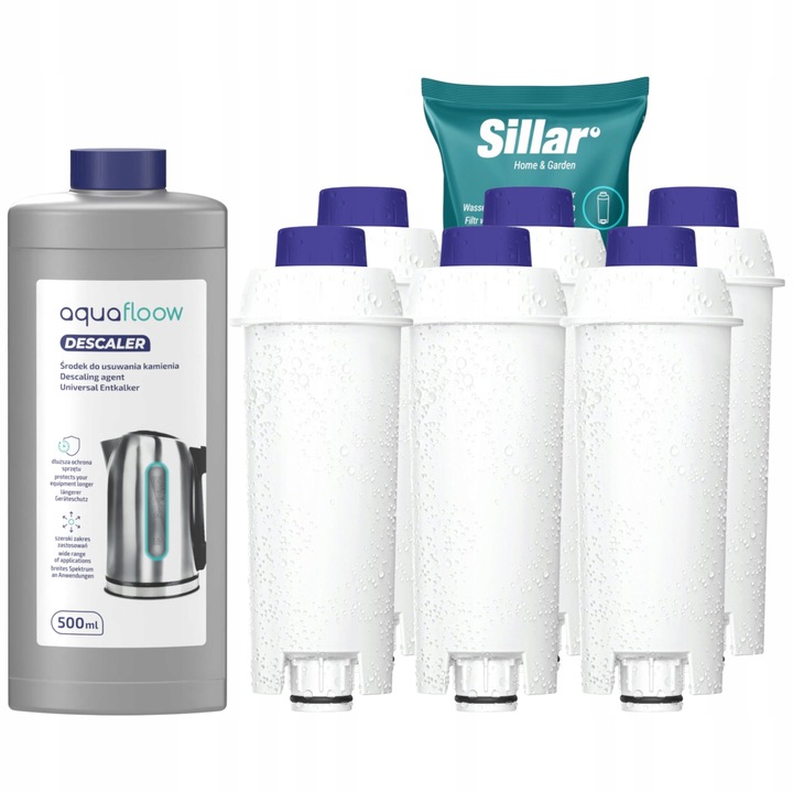 6x filtr do ekspresu Delonghi zamiennik + odkamieniacz do ekspresu