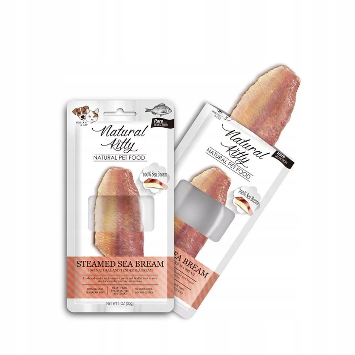 Natural Kitty - Gotowany na parze dorada 6 x 30 g