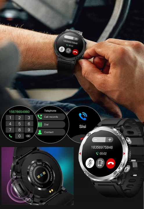 SMARTWATCH Zegarek Męski 600MAH ROZMOWY SMS