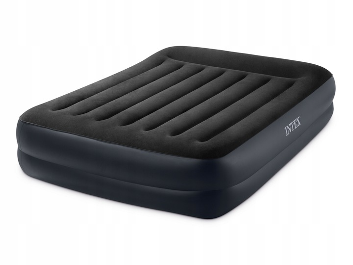 MATERAC DMUCHANY DWUOSOBOWY 203x152cm INTEX POMPKA