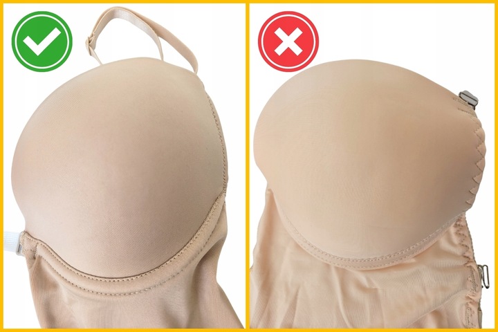 BODY DAMSKIE MODELUJĄCE BIUSTONOSZ MAJTKI STRINGI DO SUKIENKI BEZ PLECÓW S