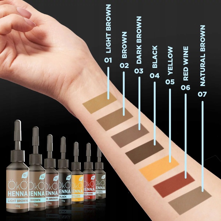 Henna pudrowa do brwi OkO (#03 Dark Brown 5g)